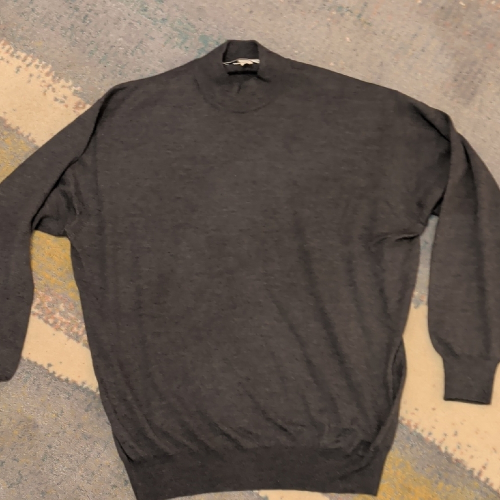 Men's Burdi Charcoal Turtleneck Sweater
